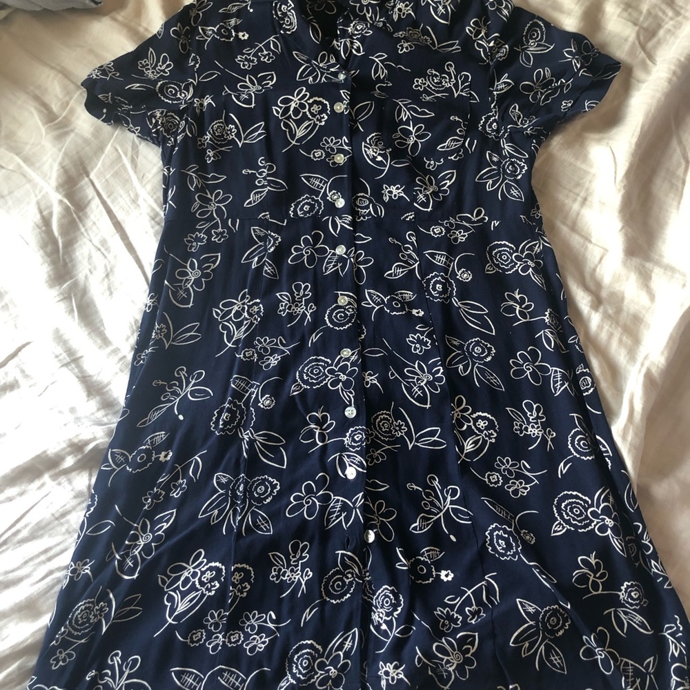 Vintage blue flower dress
